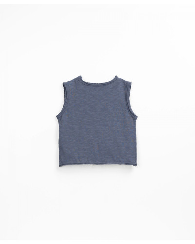 Sleeveless baby top - Sea