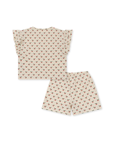 Lin frill set - cherry motif