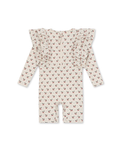 Manuca swim onesie - cherry motif