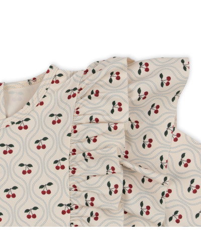 Manuca swim onesie - cherry motif
