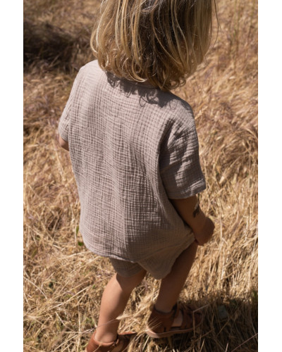 Olive shorts - pure cashmere