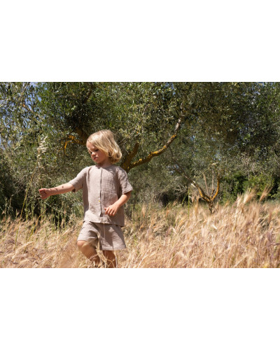 Olive shorts - pure cashmere
