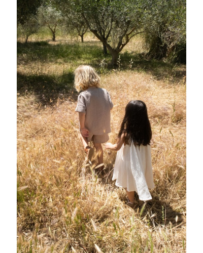 Olive shorts - pure cashmere