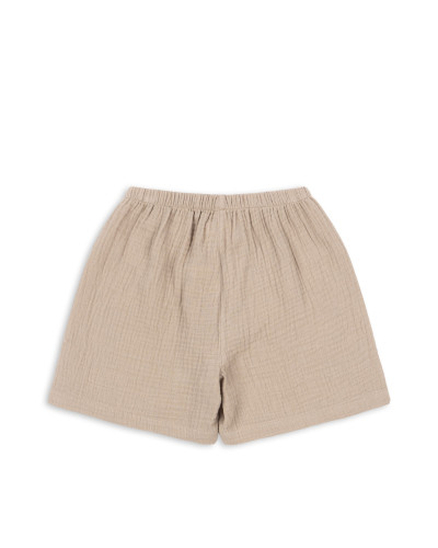 Olive shorts - pure cashmere