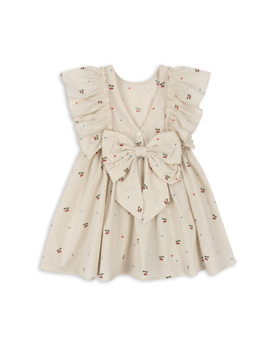 Evia bow dress - cherry coeur