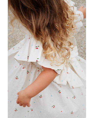 Evia bow dress - cherry coeur