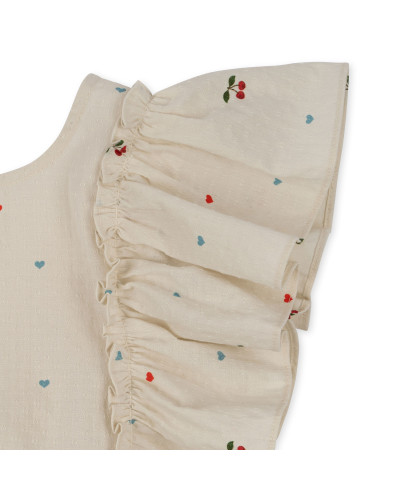Evia bow dress - cherry coeur