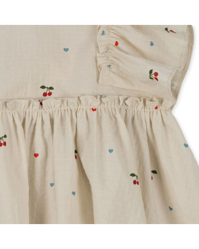 Evia bow dress - cherry coeur