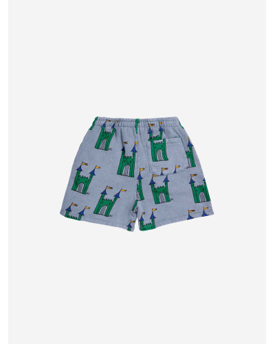 Faraway Castle all over bermuda shorts