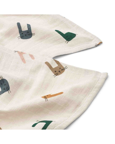 Lewis Muslin Cloth- Bunny - 2pack