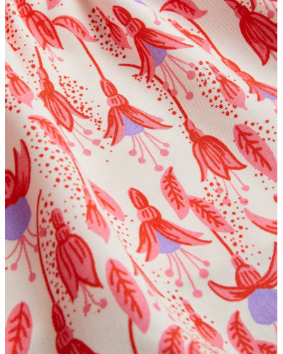 Fuchsia Woven Bodysuit