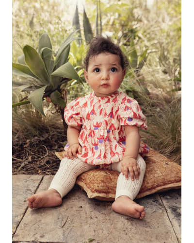 Fuchsia Woven Bodysuit