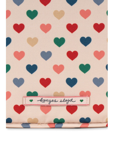Clover lunchbag - coeur colore frappe