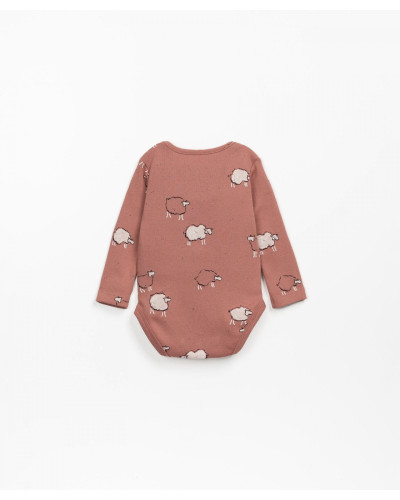Printed body - sheep rose