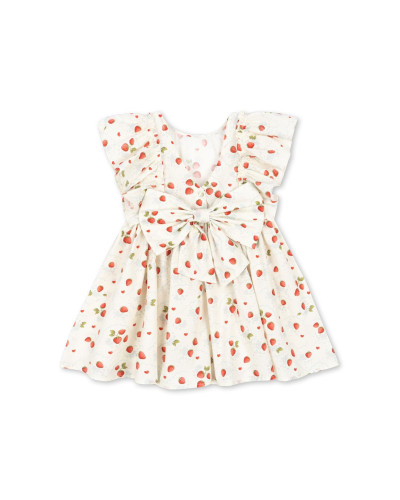 Evia Bow dress - marmalade