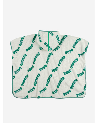 Wavy Bobo Choses all over terry towel poncho