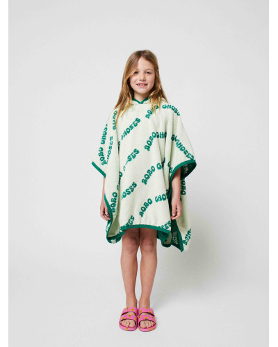 Wavy Bobo Choses all over terry towel poncho