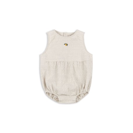 Elliot romper - quarry stripe