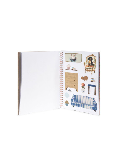 My sticker book- dusty pink