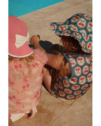 Amelia Swim Vest - Rainbow bow