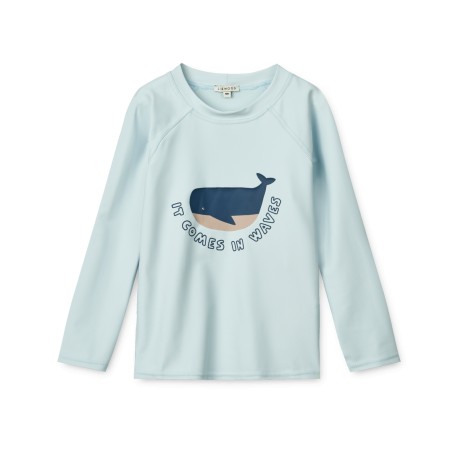 Noah swim tee - Pure sky