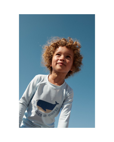 Noah swim tee - Pure sky