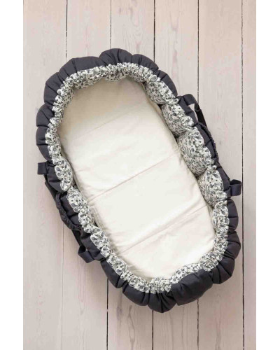 Sebra 3 in 1 baby nest - blue olive