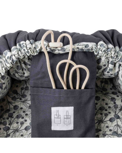 Sebra 3 in 1 baby nest - blue olive