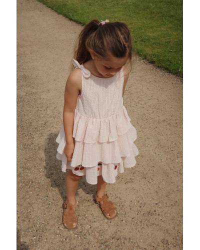Ellie dress - peony stripe