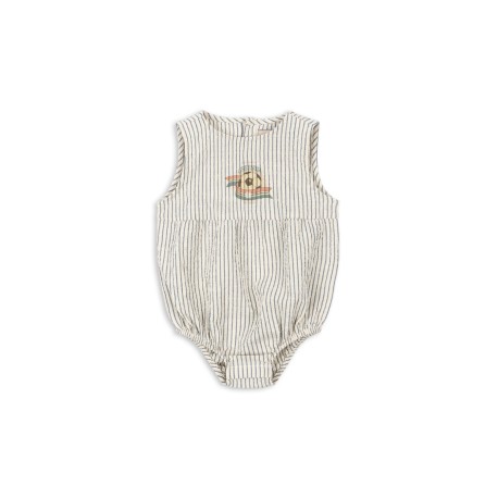 Elliot romper - stripe blue