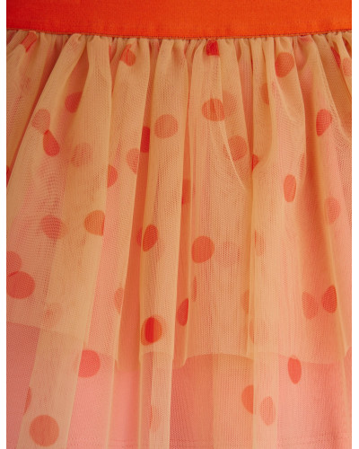 Dotted tulle skirt