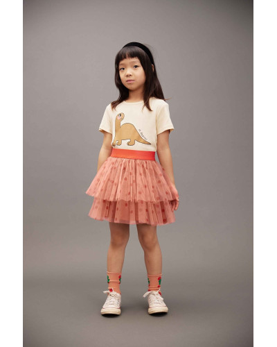 Dotted tulle skirt