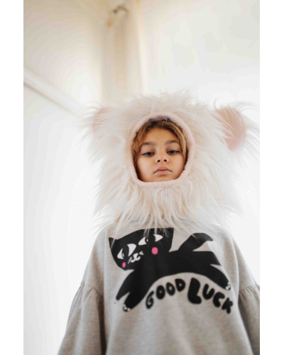 GOOD LUCK Puff Sleeve Sweater