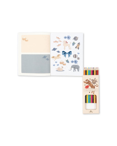 Activity book with color pencils - multi