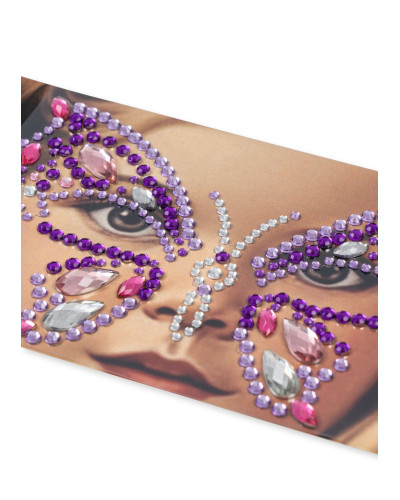 Butterfly Face jewels - purple