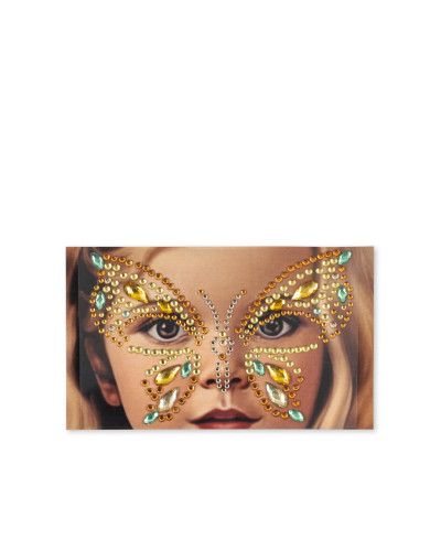 Butterfly Face jewels - lemonade