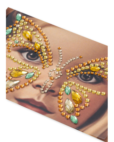 Butterfly Face jewels - lemonade