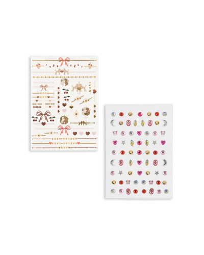 Jewellery tattoos and gem stones - heart