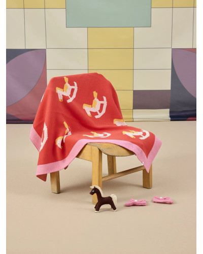Rocking horse knit gift set