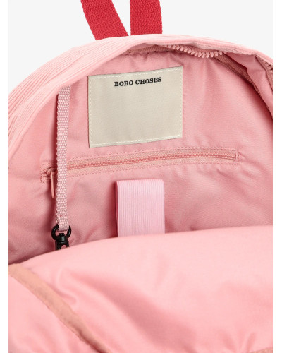 Tic Tac Toe color block corduroy school bag