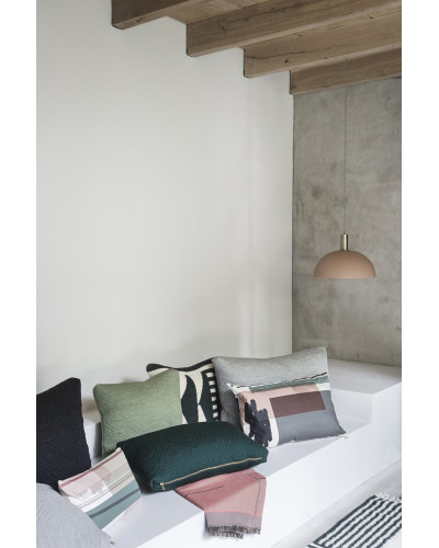 Colour block throw - Rose