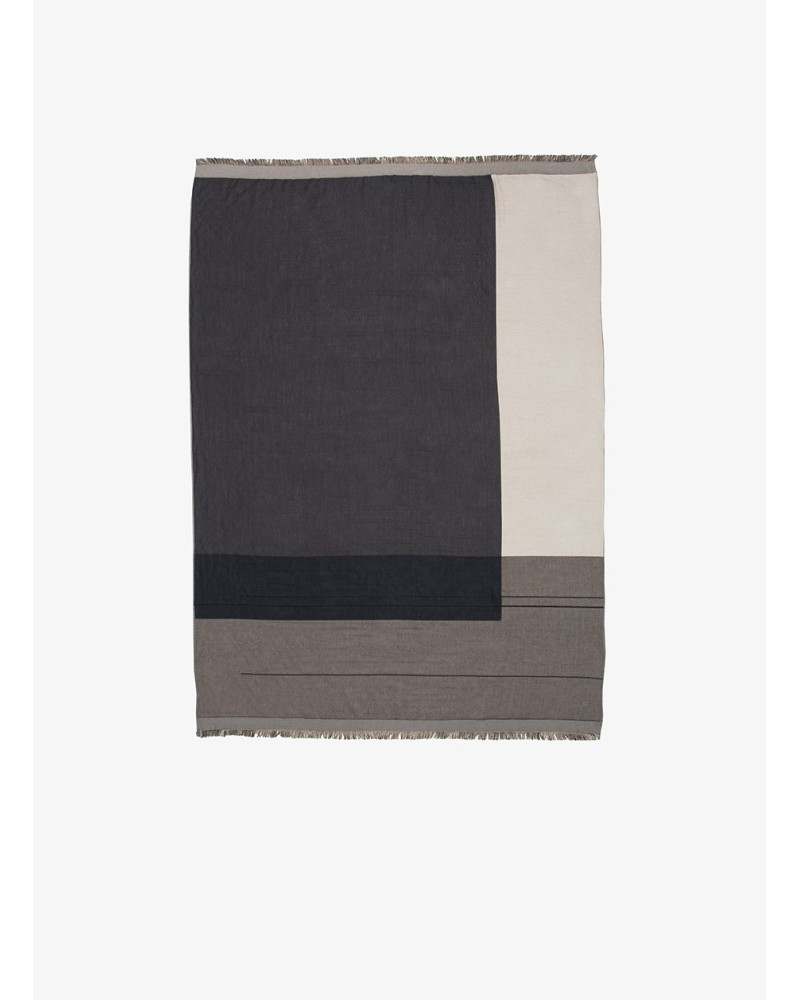 Colour block throw - Rose