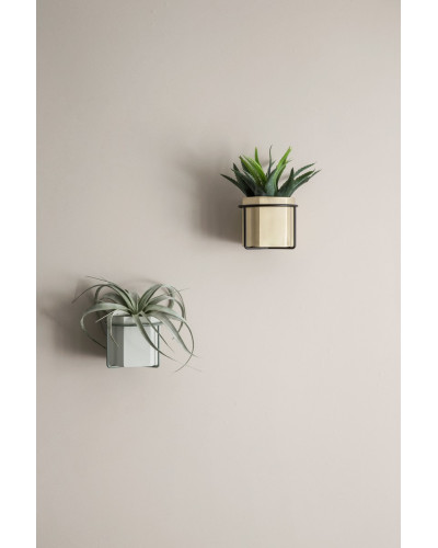 Hexagon pot light grey - large