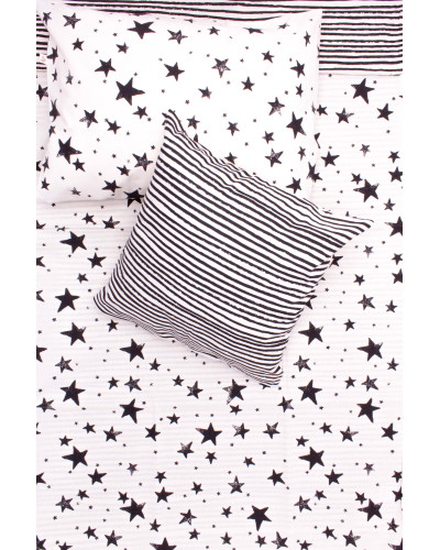 Kids bedding black stars