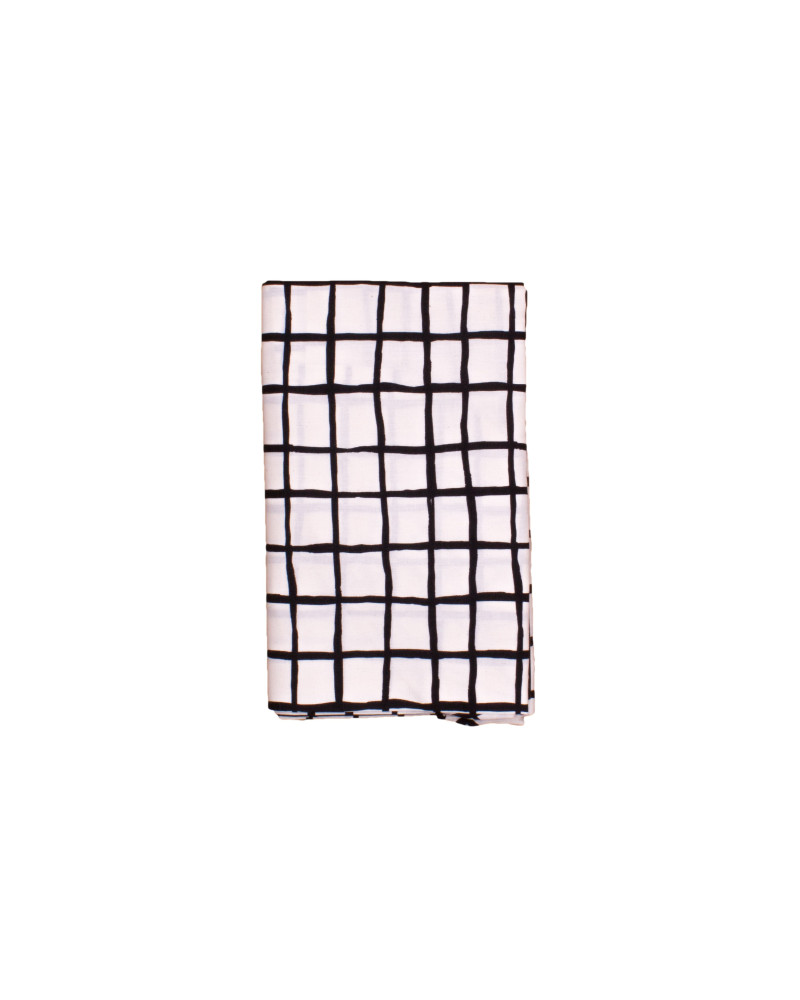 Kids bedsheet black grid