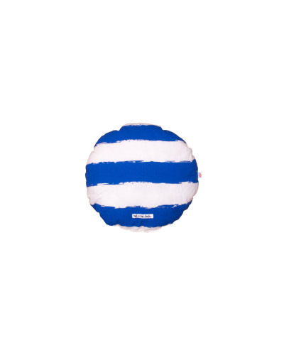 Circle Pillow blue stripes