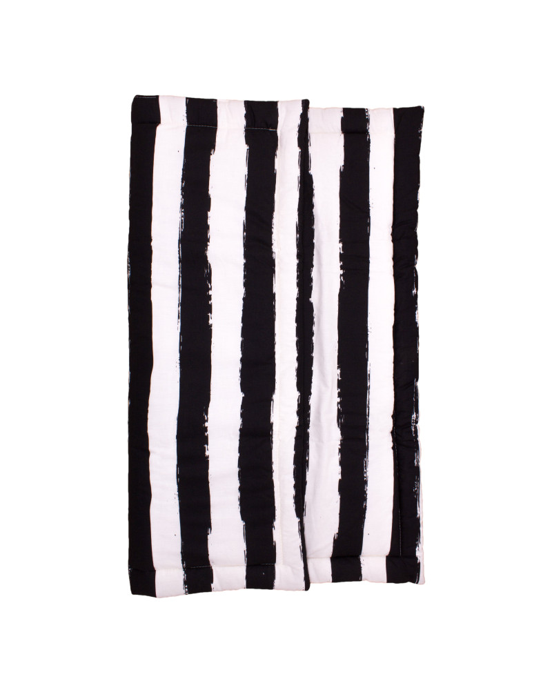 Playmat square black stripes XL