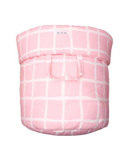 Storage basket L rose grid