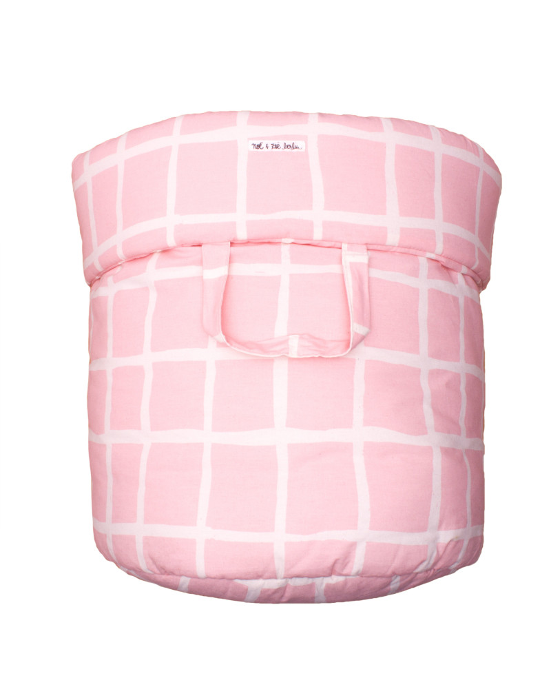 Storage basket L rose grid