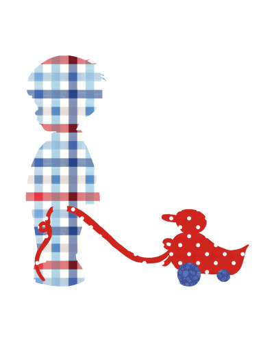 Boy with Duck looking to the left